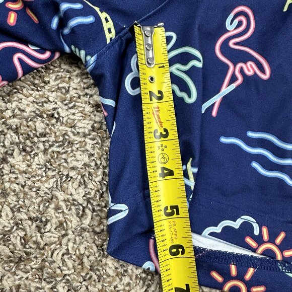 Chubbies Mens Lounge Shorts 5.5" Inseam Blue Neon Cocktail Print Beach Sz XXL - Picture 10 of 11